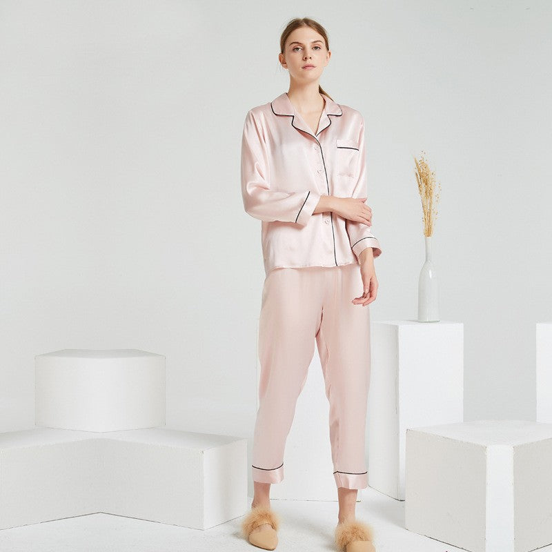 SuuSilk 22 Momme Heavyweight Silk Pajama Set – Long Sleeve