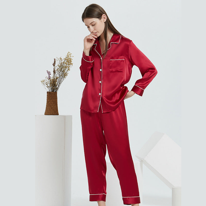 SuuSilk 16 Momme Lightweight Silk Pajama Set – Long Sleeve