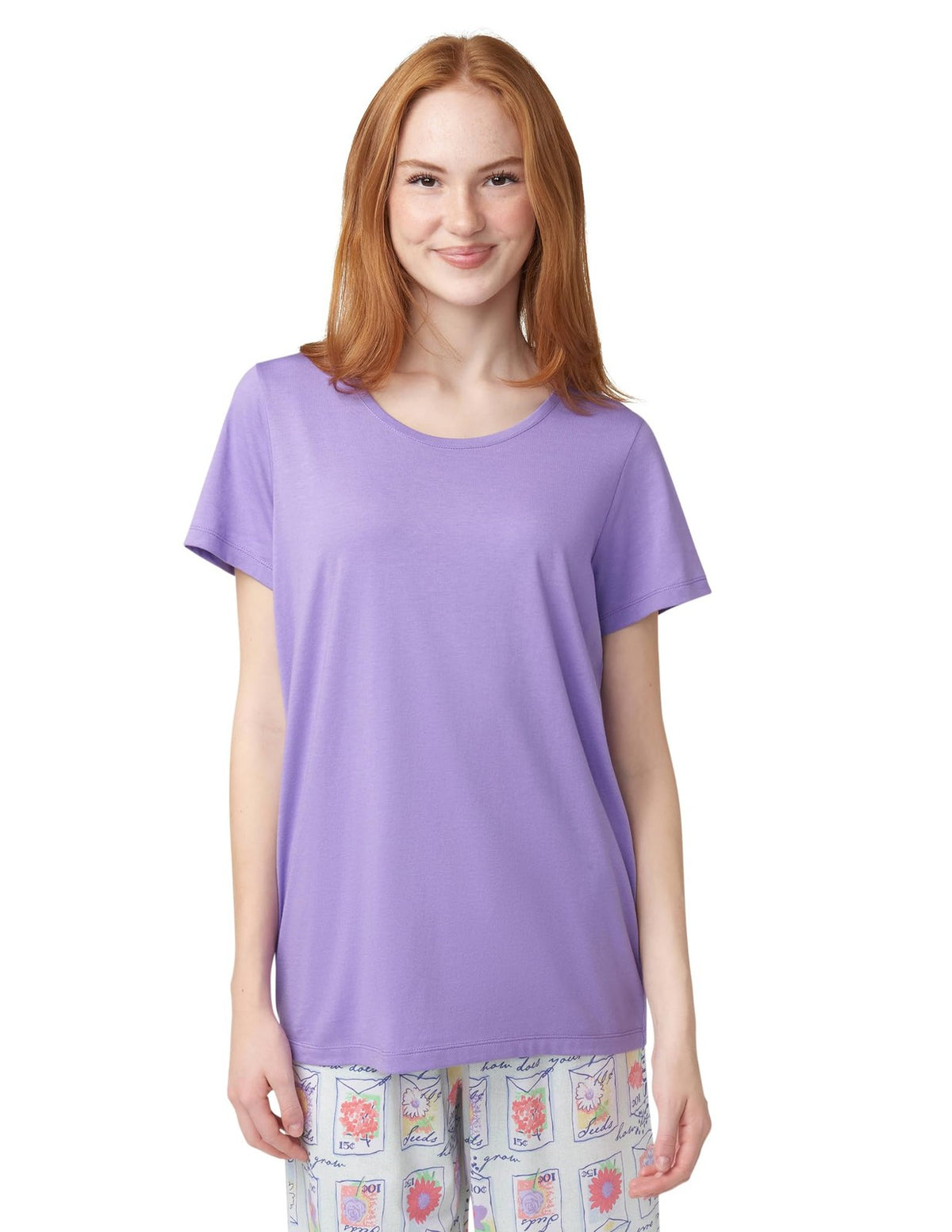 HUE Sleep Tee – Paisley Purple
