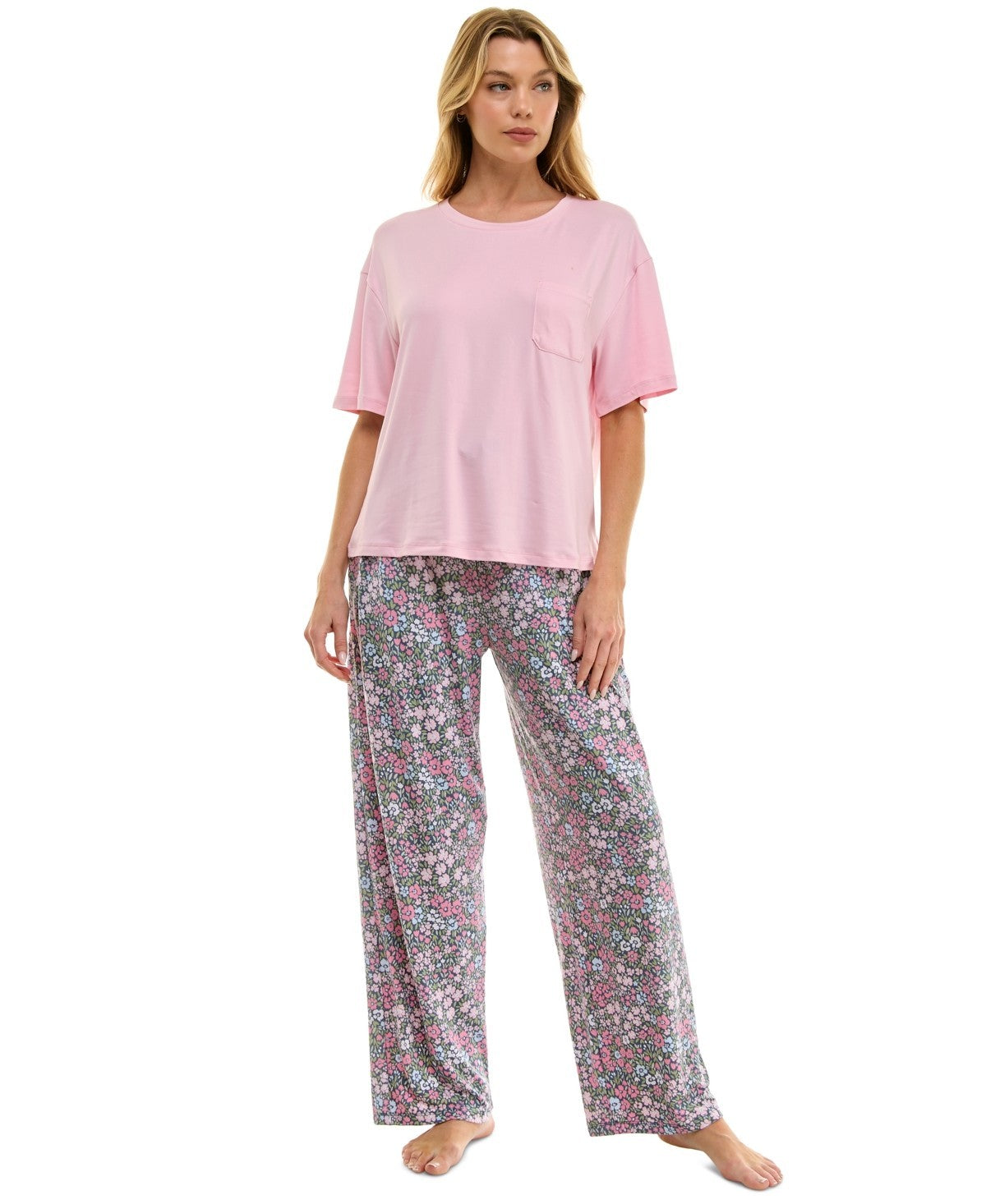 Roudelain Pajama Top – Pink