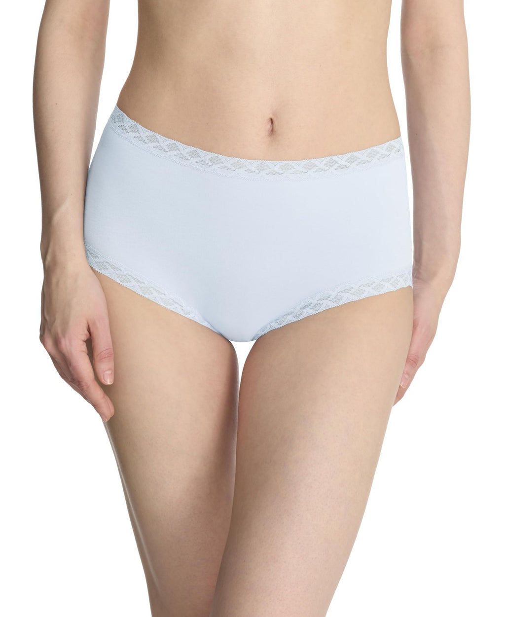 Natori Bliss Lace-Trim Brief – Misty Blue