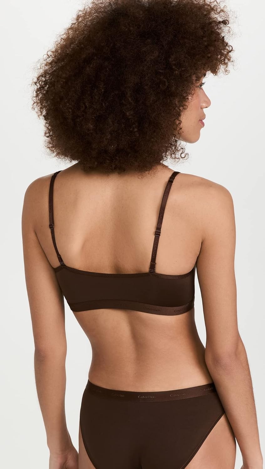 Calvin Klein QF6757 Unlined Wireless Bralette – Khaki