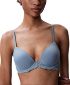 Calvin Klein Lace-Trim Demi Bra – Gray