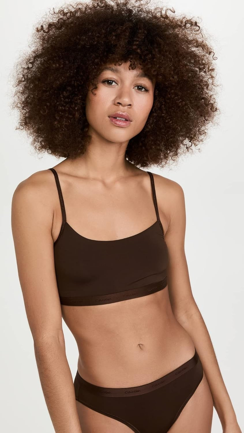 Calvin Klein QF6757 Unlined Wireless Bralette – Khaki