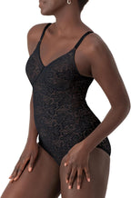 Bali Lace 'N Smooth Firm Control Bodysuit 8L10 – Charcoal