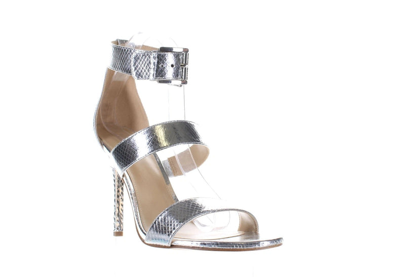 Amal Womens Leather Ankle Strap Heels