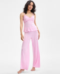 INC International Concepts Lace-Trim Knit Tank – Pink
