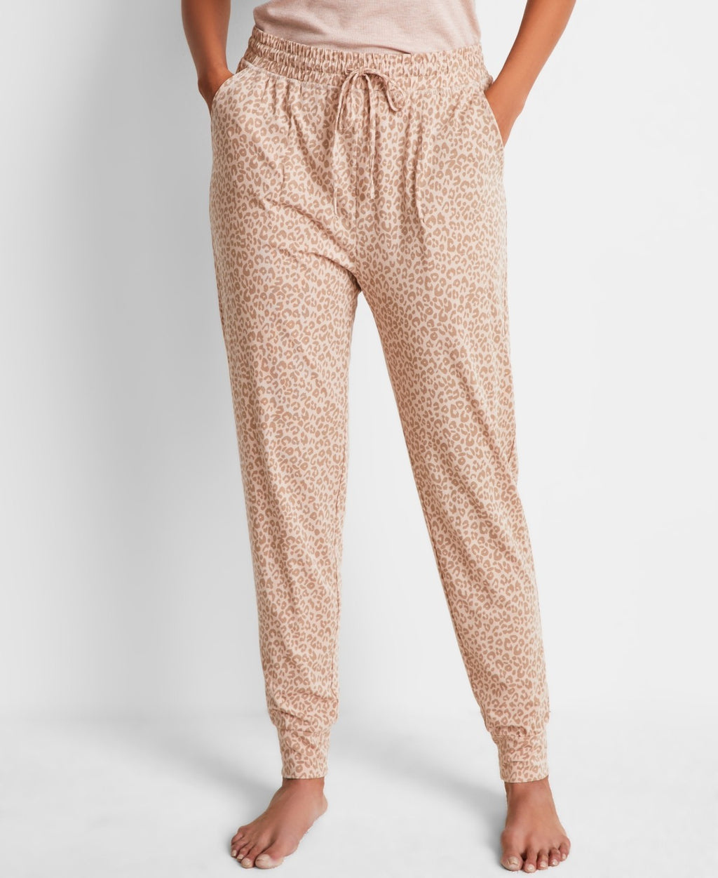 State of Day Printed Pajama Set – Brown