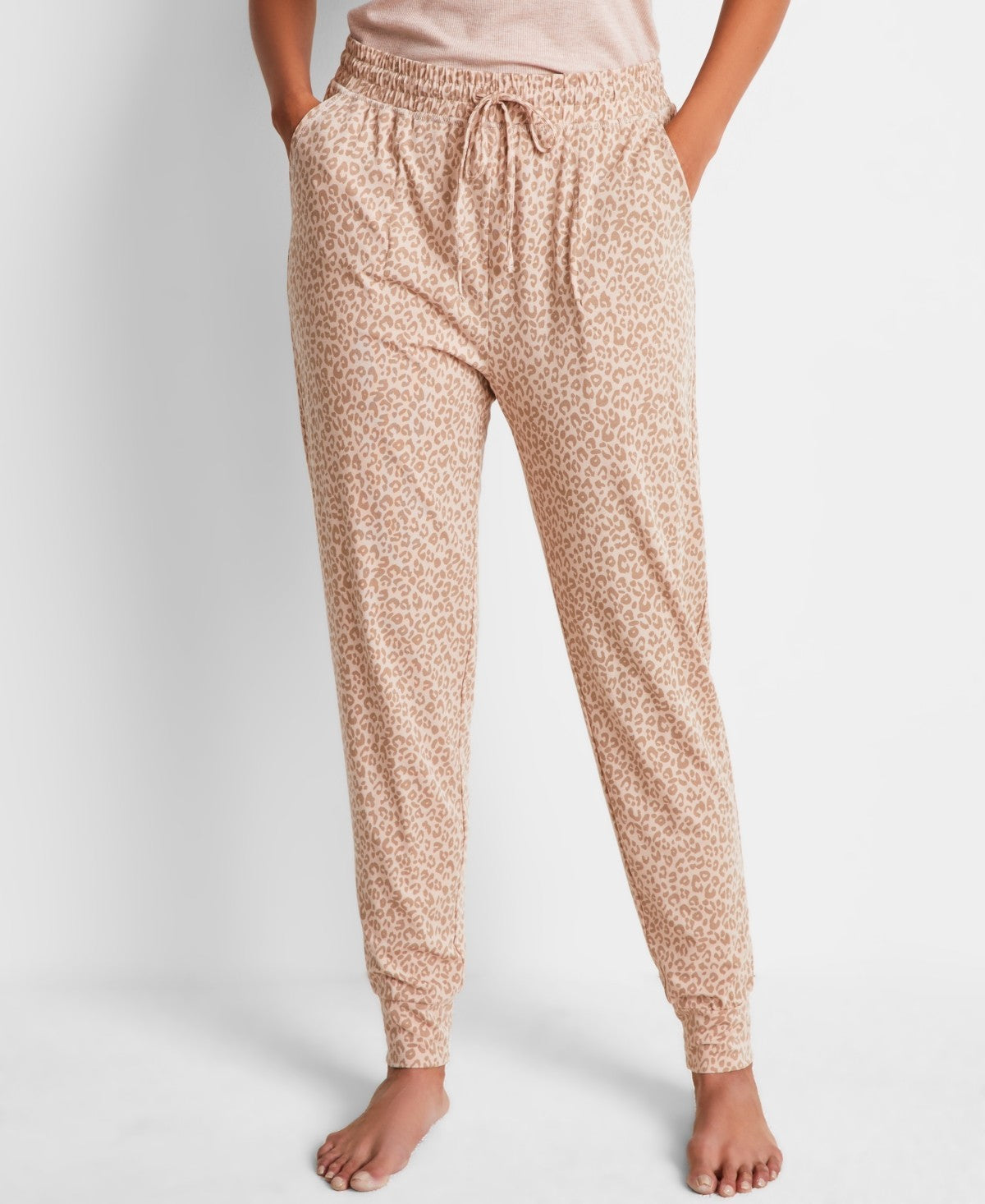 State of Day Printed Pajama Set – Brown
