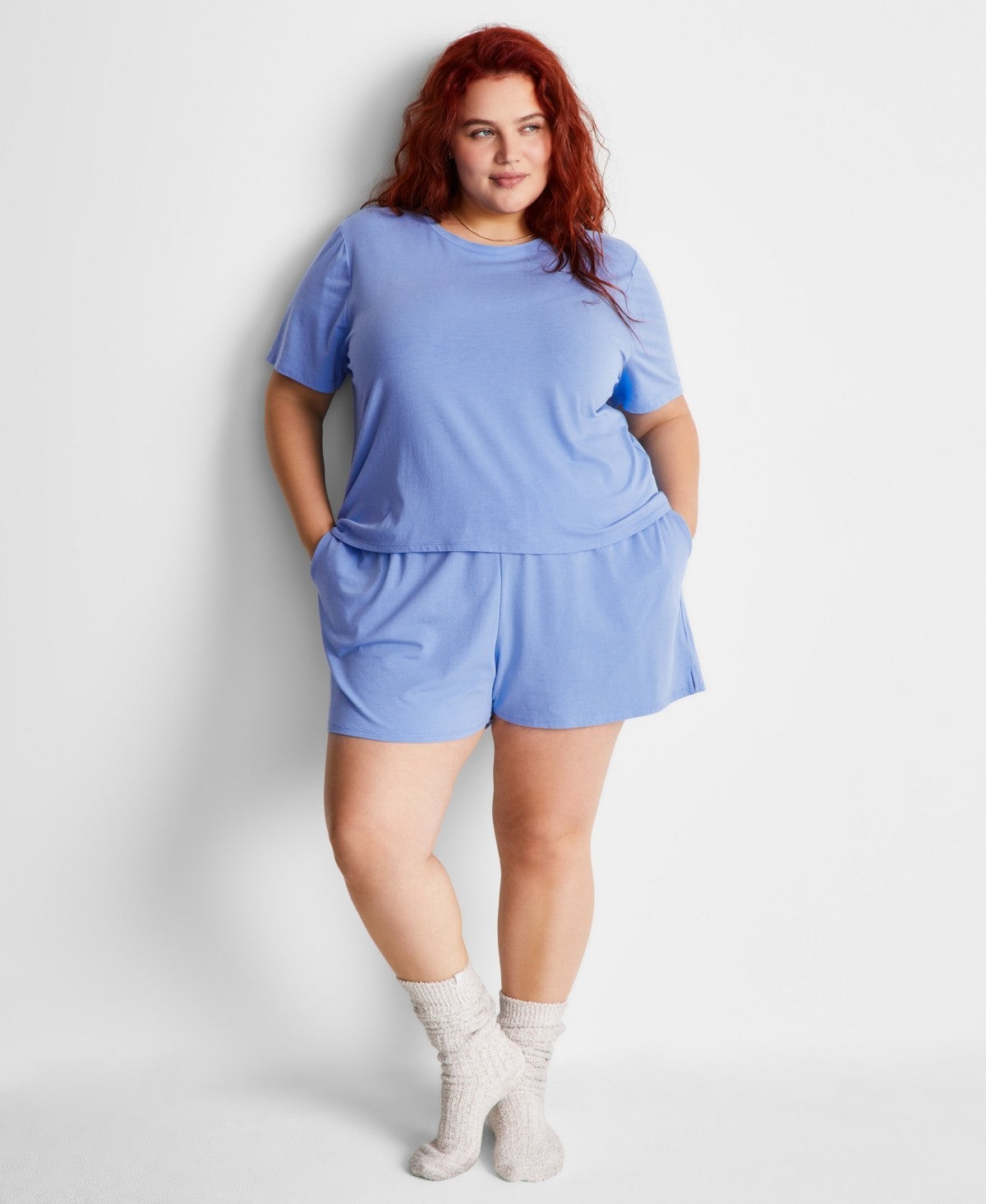 State of Day Short-Sleeve Boxer Pajama Set – Yacht Blue