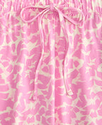 State of Day Printed Pajama Set – Brush Stroke Pink