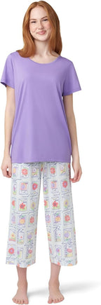 HUE Pajama Separates – Paisley Purple