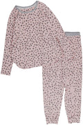 Cuddl Duds Long-Sleeve Pajama Top – Pink Leopard