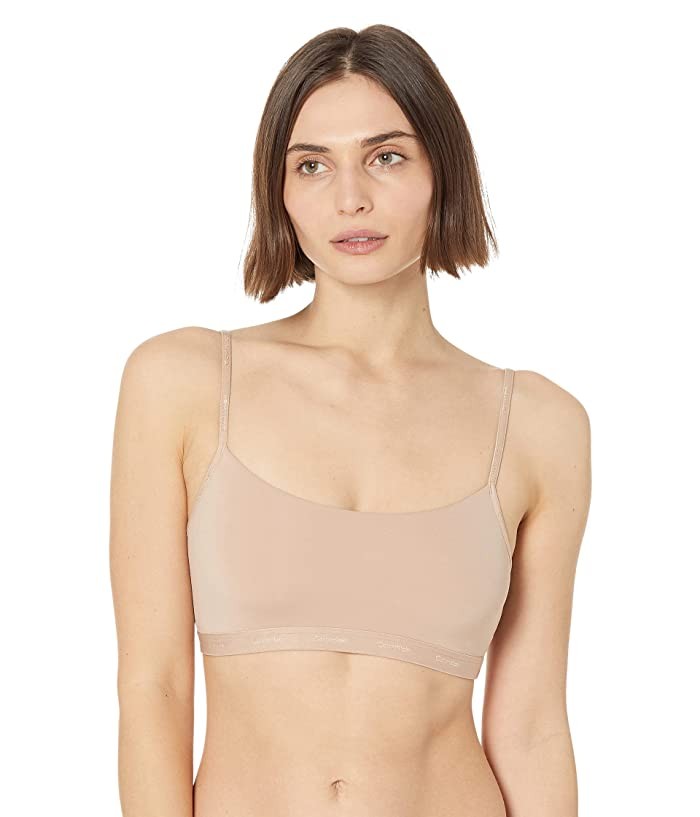 Calvin Klein QF6757 Unlined Wireless Bralette – Brown
