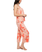 Linea Donatella Pajama Top – Coral