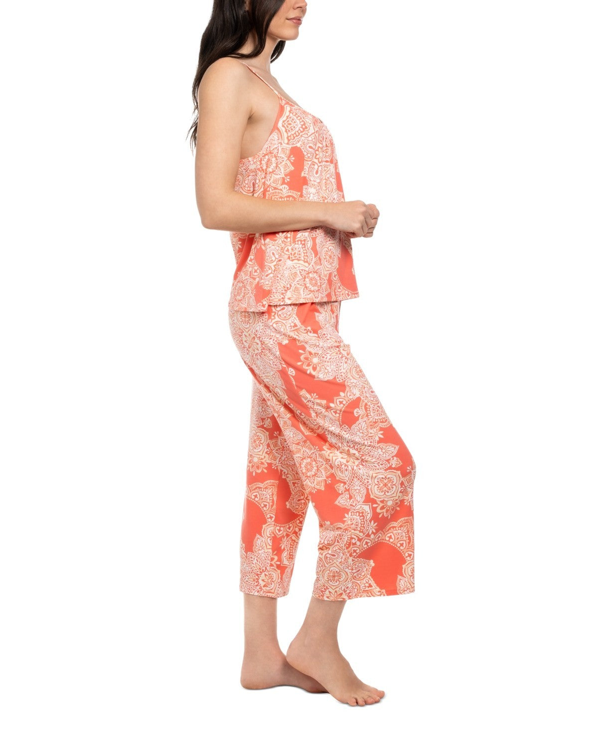 Linea Donatella Pajama Top – Coral