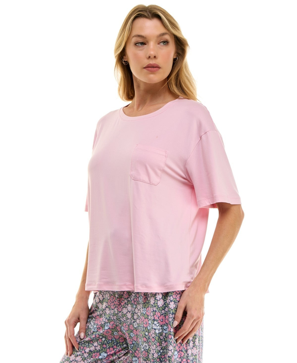 Roudelain Pajama Top – Pink