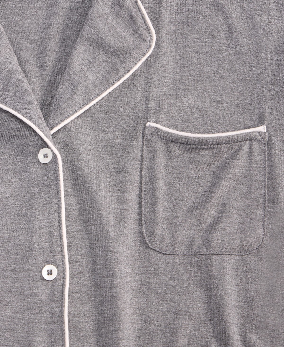 State of Day Notched-Collar Sleepshirt – Gray