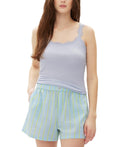 GapBody Ribbed Lace-Trim Sleep Top – Halogen Blue