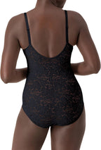 Bali Lace 'N Smooth Firm Control Bodysuit 8L10 – Charcoal