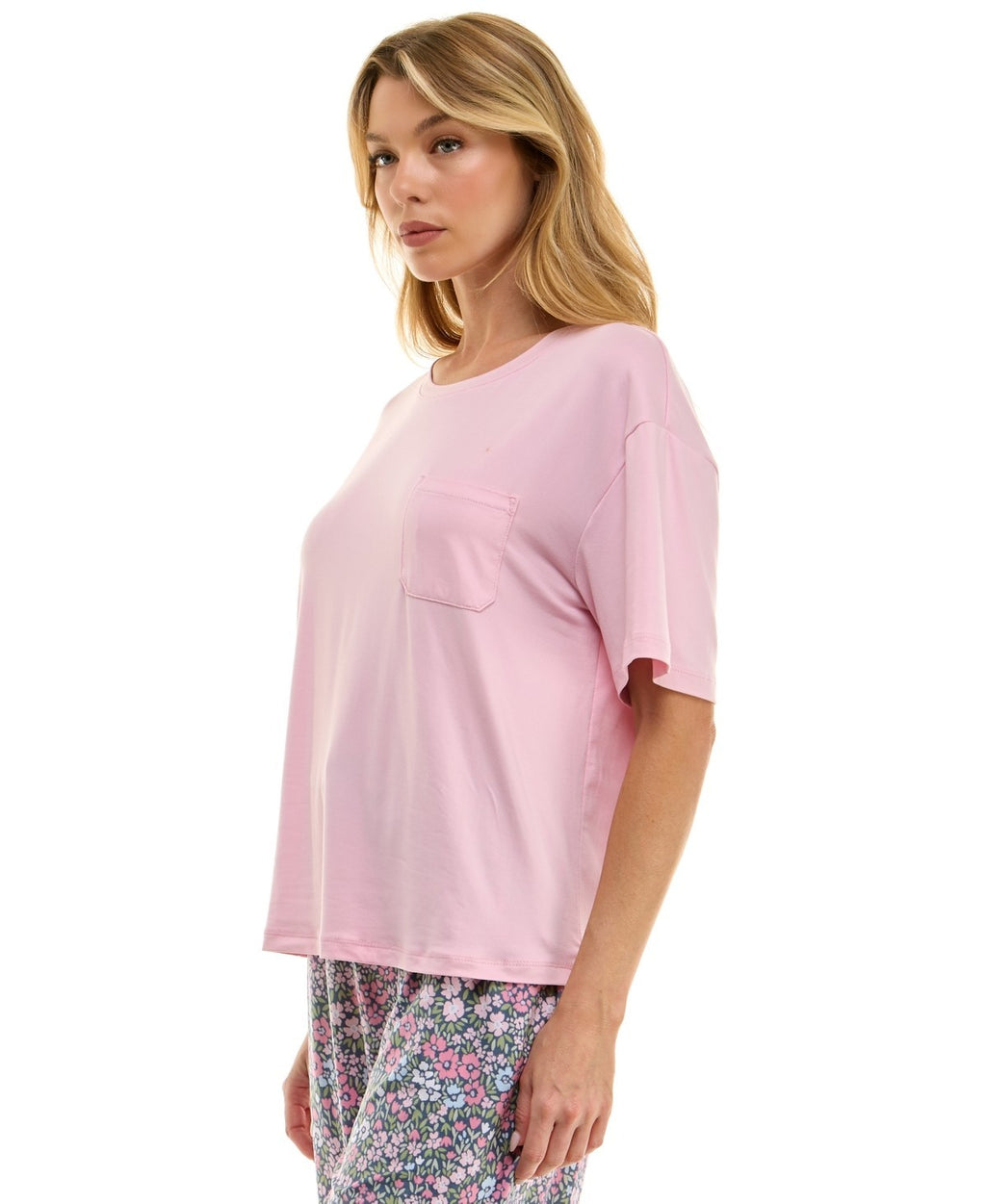 Roudelain Pajama Top – Pink