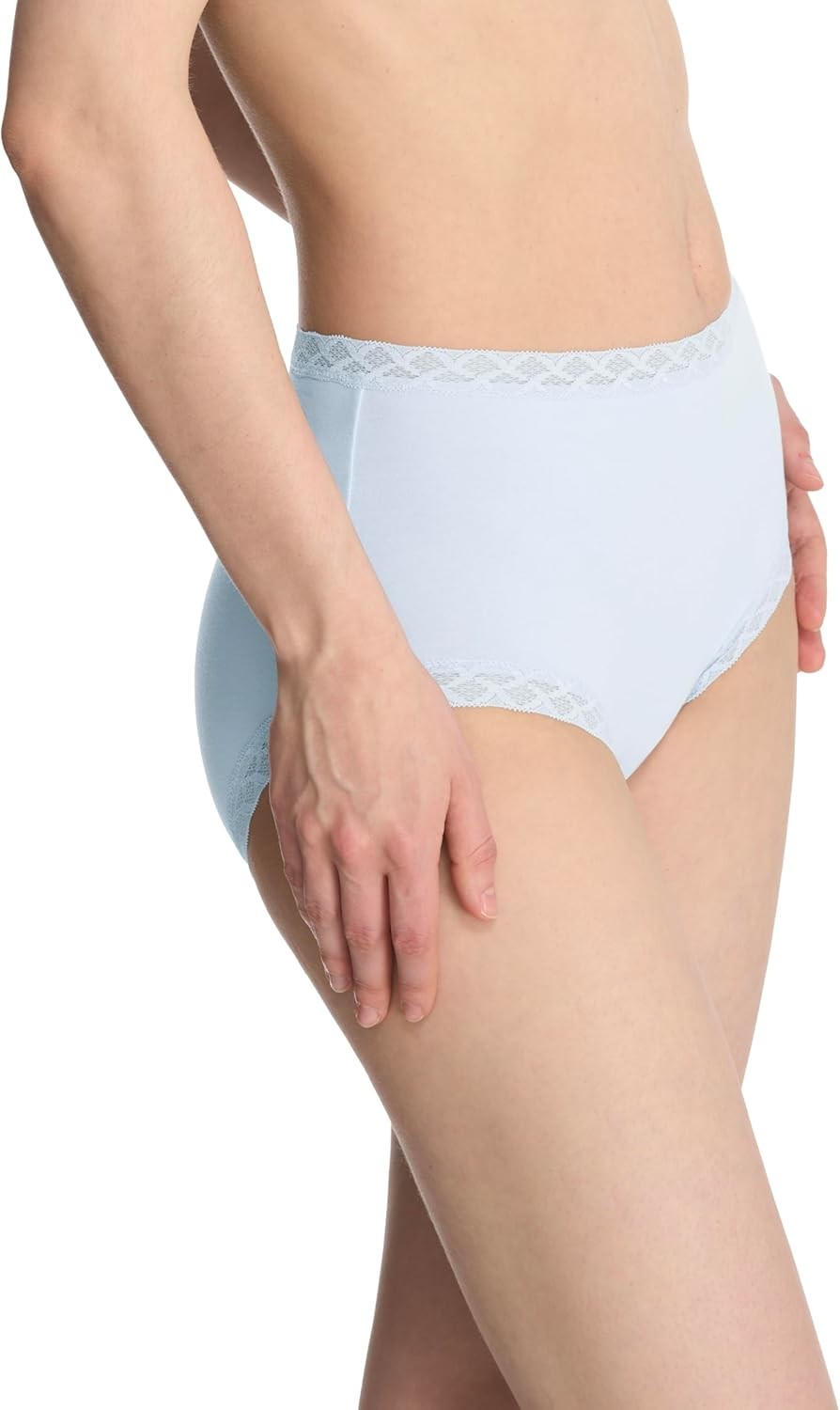 Natori Bliss Lace-Trim Brief – Misty Blue