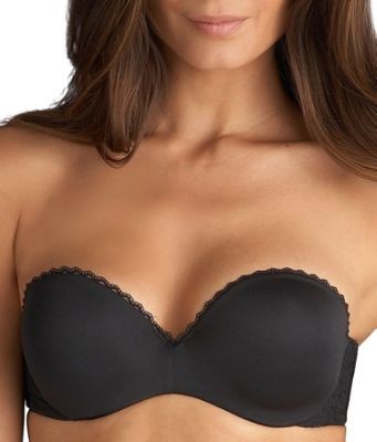 Vanity Fair Gel Touch Strapless Push-Up Bra – Black