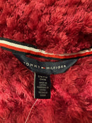 Tommy Hilfiger Womens Long-Sleeve Belted Plu Garnet