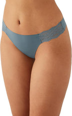 b.tempt'd Lace-Panel Thong – Gray