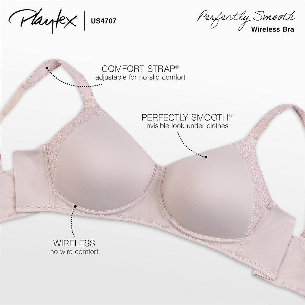 Playtex 18 Hour Wireless Full Coverage Bra – Light Brown