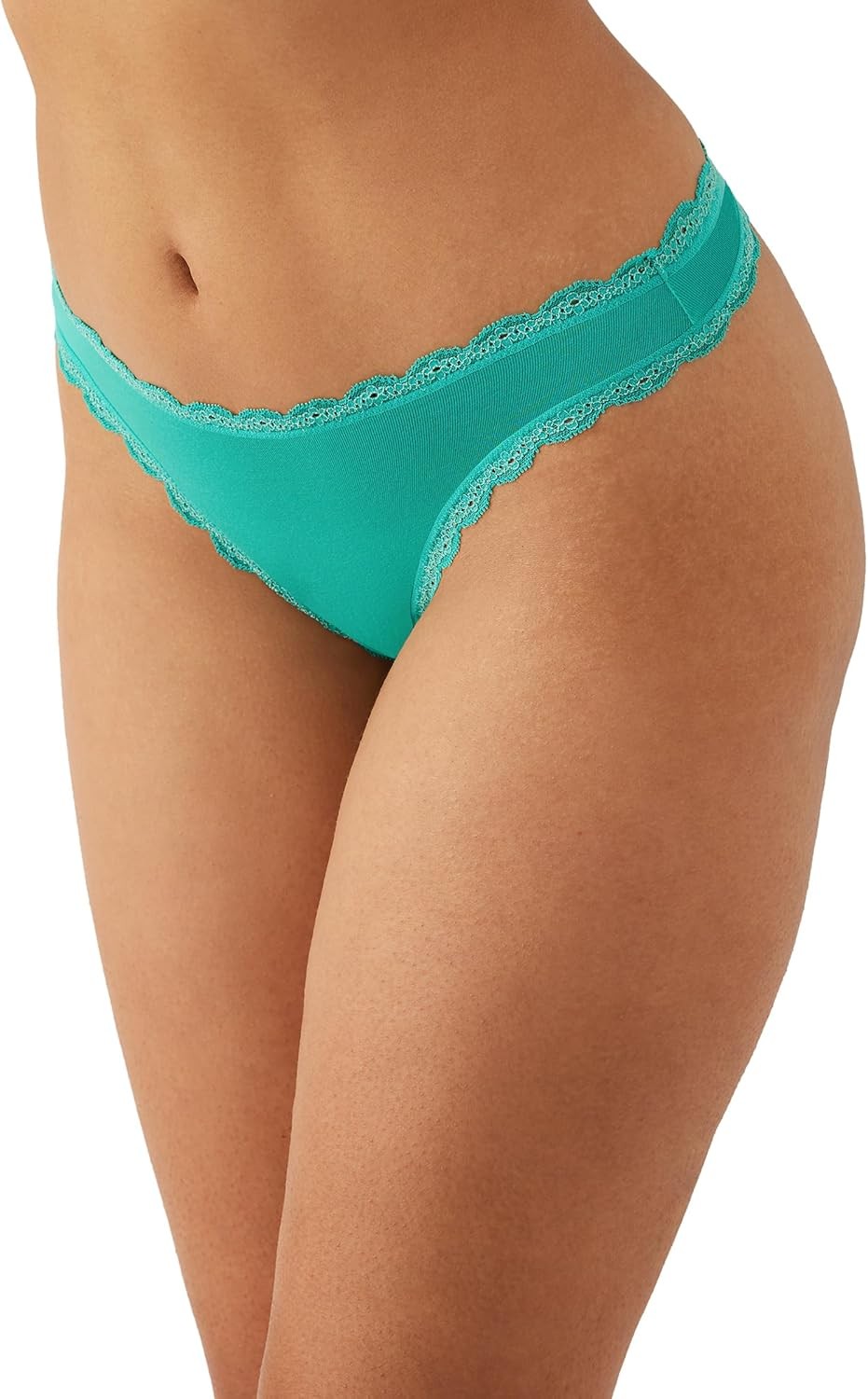 b.tempt'd Lace-Panel Thong – Bright Green