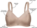 Playtex Secrets Perfectly Smooth Wireless Bra – Nude Stripe