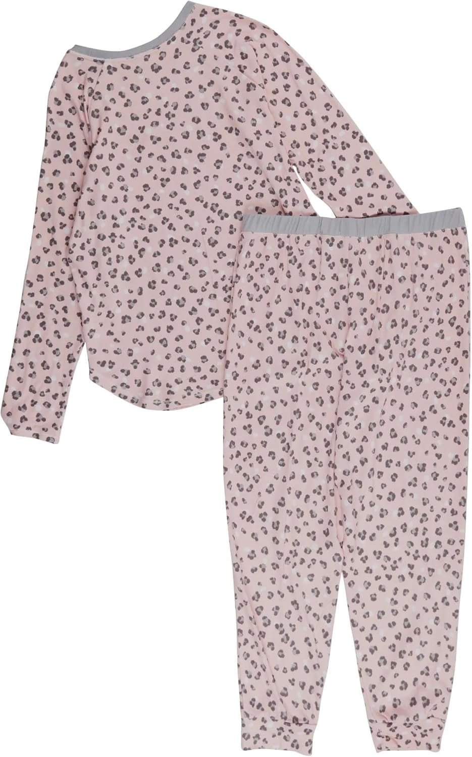 Cuddl Duds Long-Sleeve Pajama Top – Pink Leopard