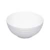 222 Fifth Basket Weave White 12 Piece Melamine Dinnerware Set, Service for 4