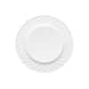222 Fifth Basket Weave White 12 Piece Melamine Dinnerware Set, Service for 4